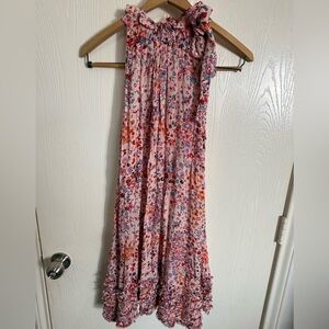 Poupette St Barth Floral Halter Dress – Effortless Boho Chic M/L 🌸